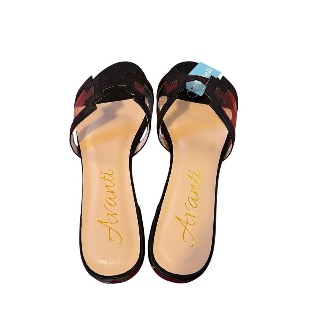 Avanti Black Hand-Crafted Women's Slide Sandals. Very Sharp Looking. - Picture 5 of 8